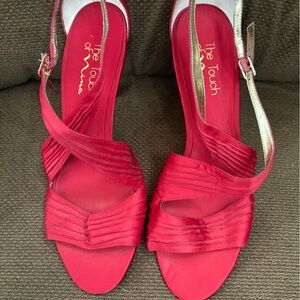 Touch of Nina Scarlet Strappy Heels